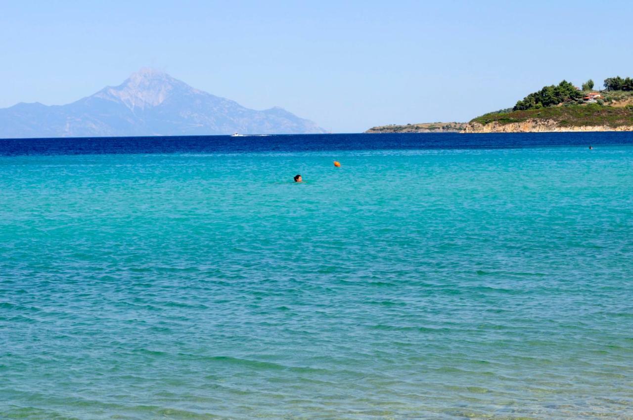 Athos View Villa By The Sea Ormos Panagias Esterno foto