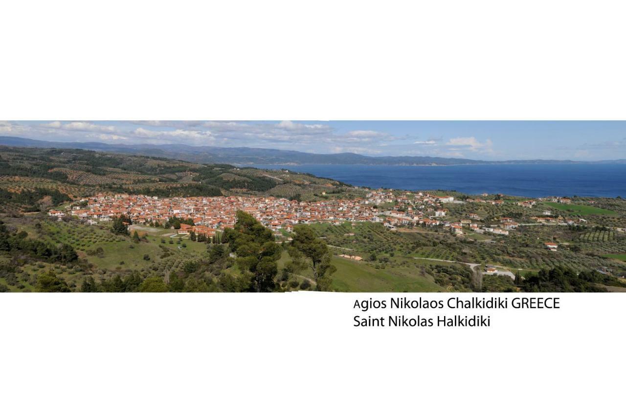 Athos View Villa By The Sea Ormos Panagias Esterno foto